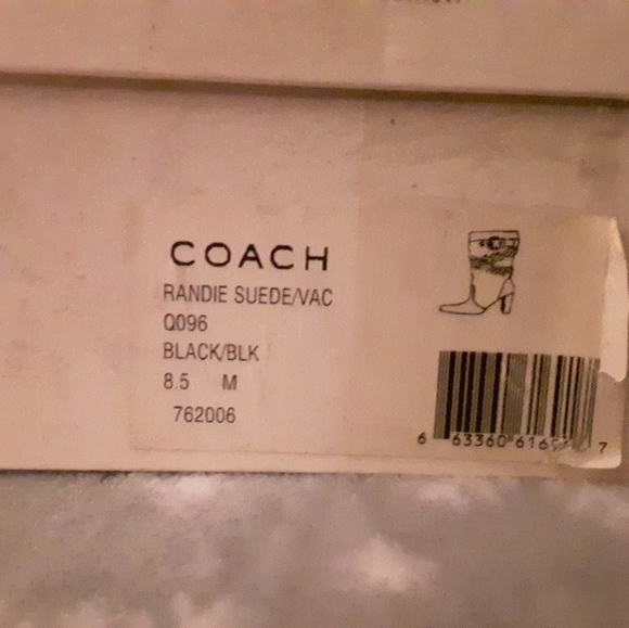 COACH Rande Suede in black. Size:8.5 - Picture 8 of 8